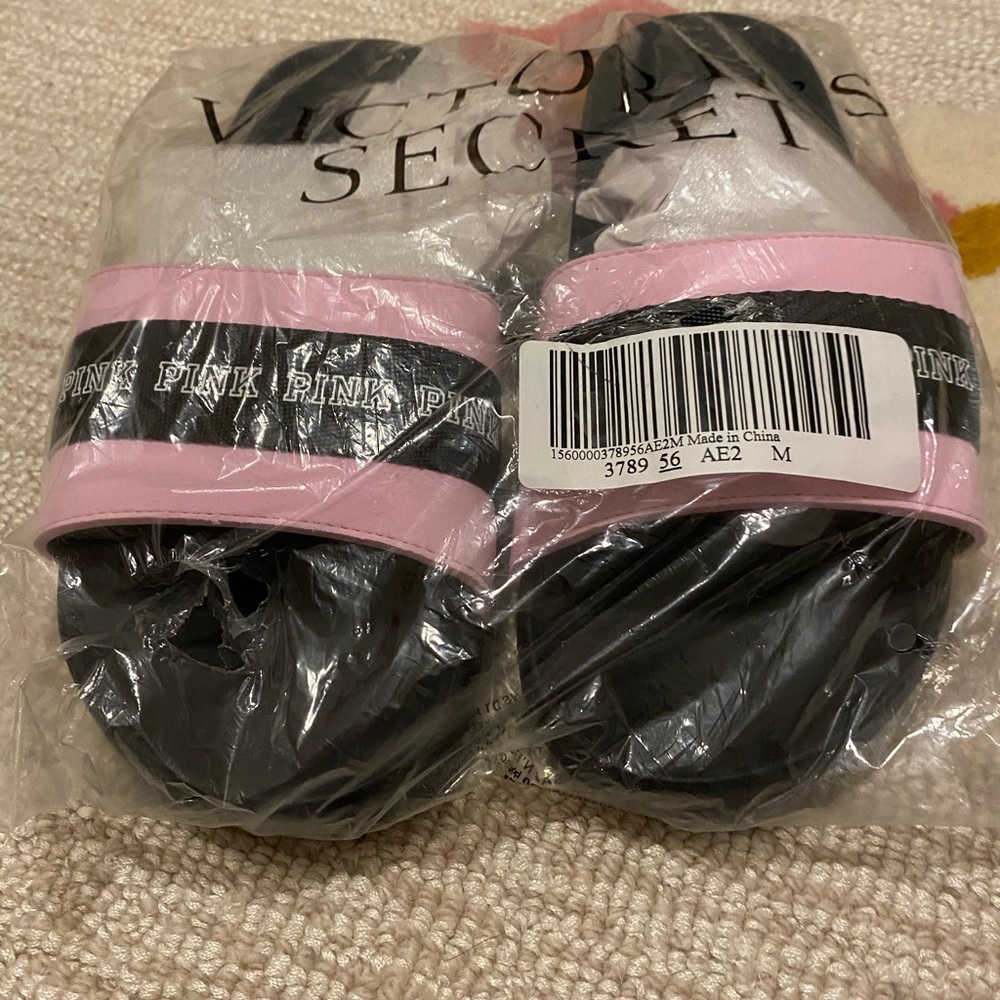 Pink Victoria Secret Slides Size M